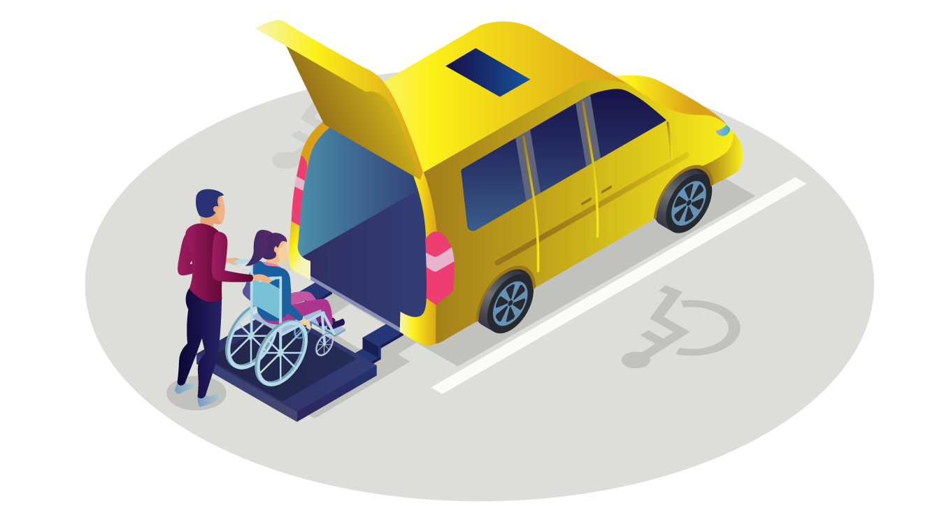 Transport with disabled access